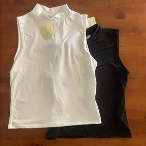 Black and white tank top